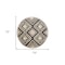 Homeroots 6 ft. Round Gray & Cream Geometric Area Rug 396179 - alternate 3